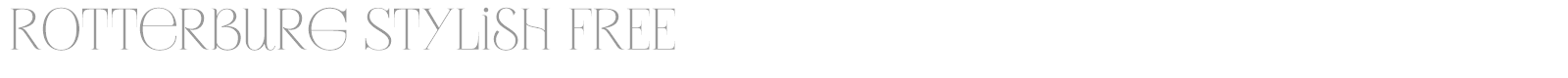 Rotterburg Stylish font preview